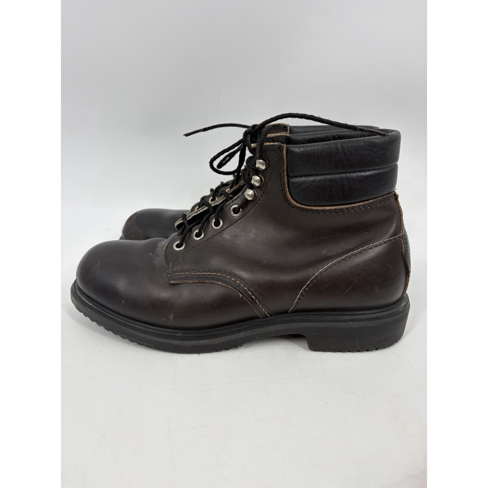 Red Wing Boots Mens Size 8.5 3E Steel Safety King Toe Black Work 2243 Vintage - Picture 8 of 16